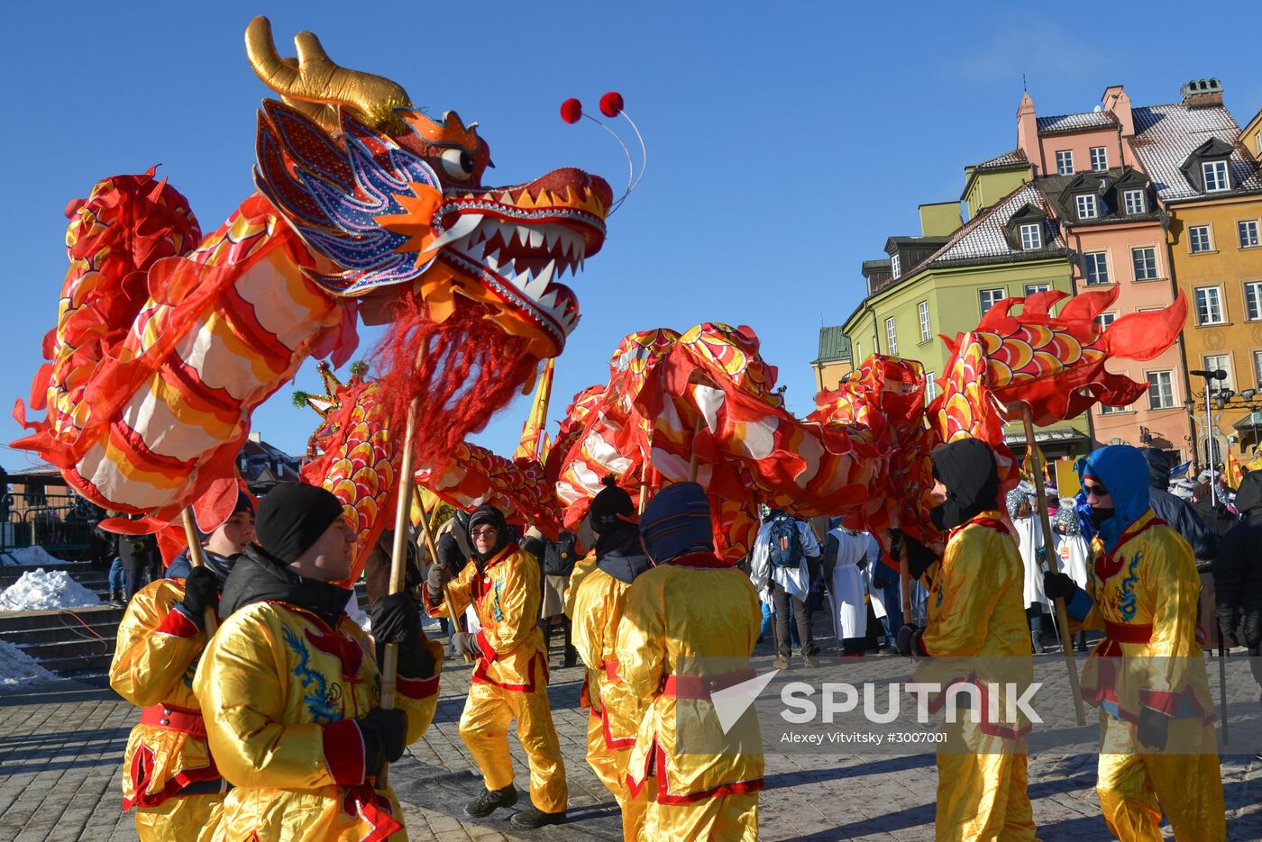 Three Kings procession in Warsaw