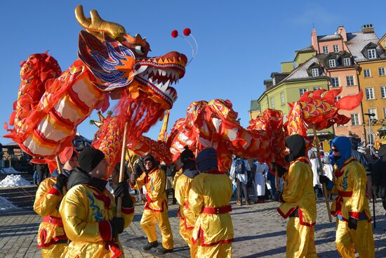 Three Kings procession in Warsaw