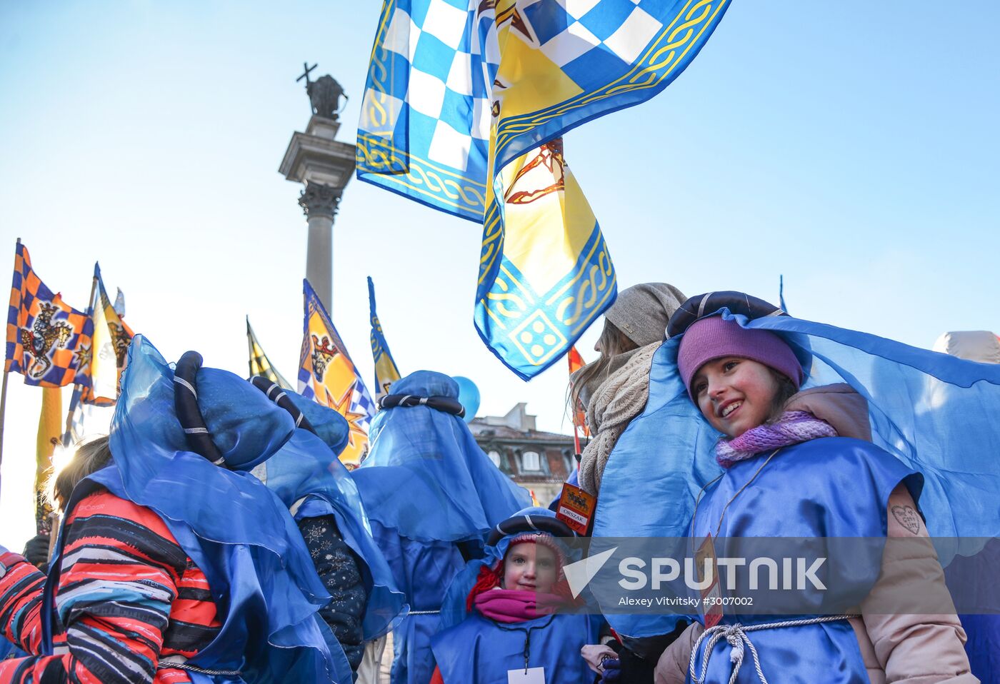 Three Kings procession in Warsaw