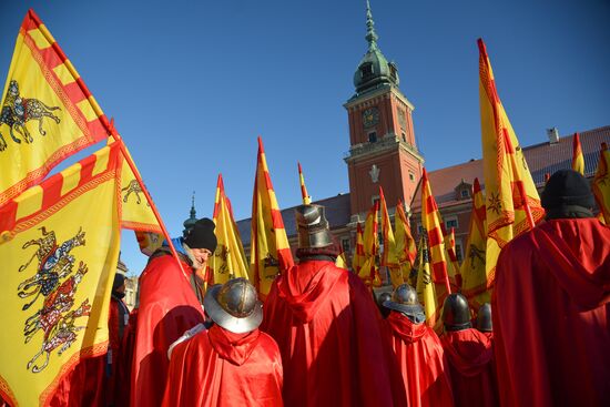 Three Kings procession in Warsaw
