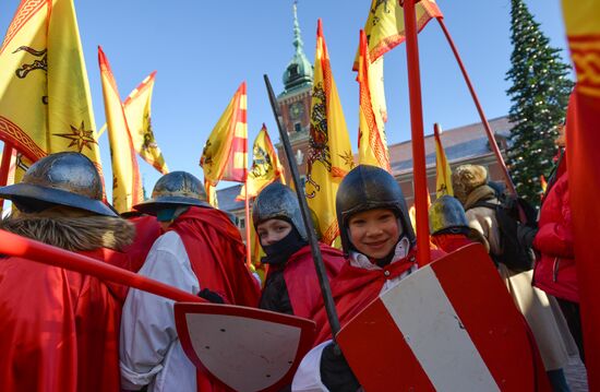 Three Kings procession in Warsaw