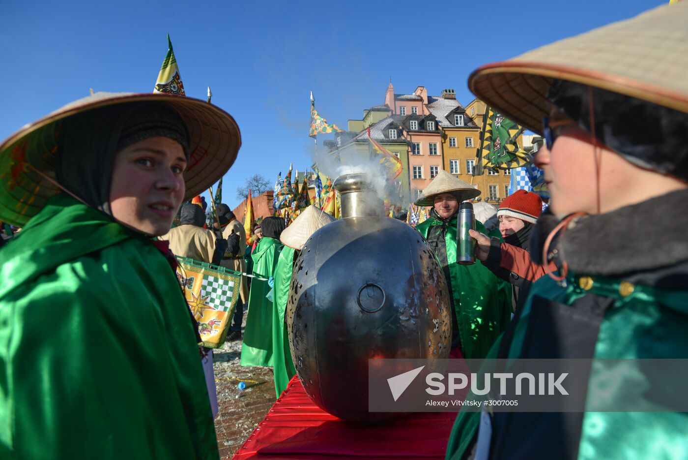 Three Kings procession in Warsaw