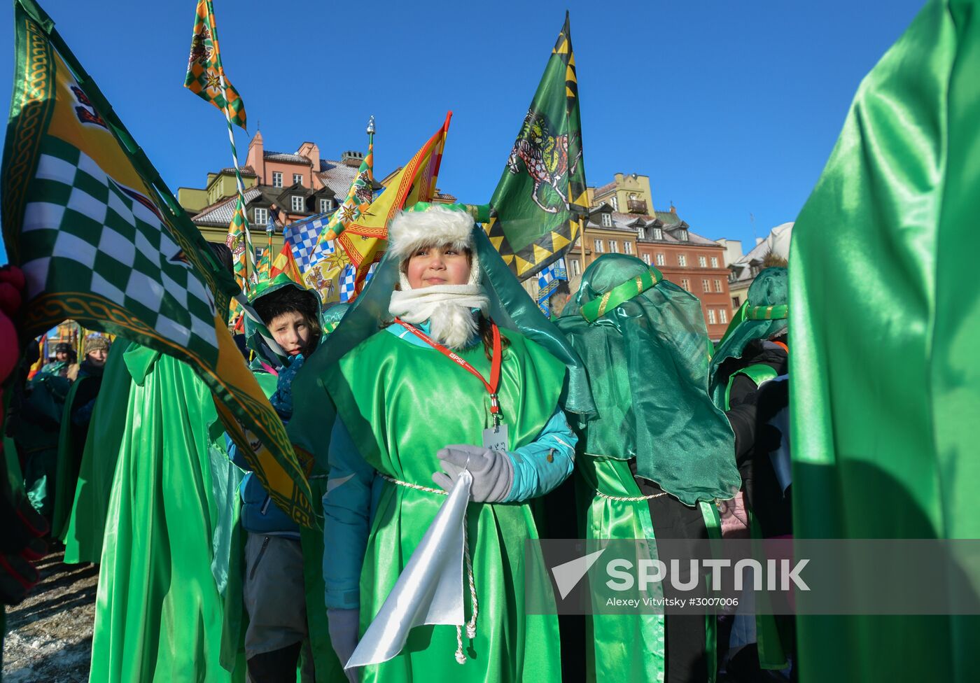 Three Kings procession in Warsaw