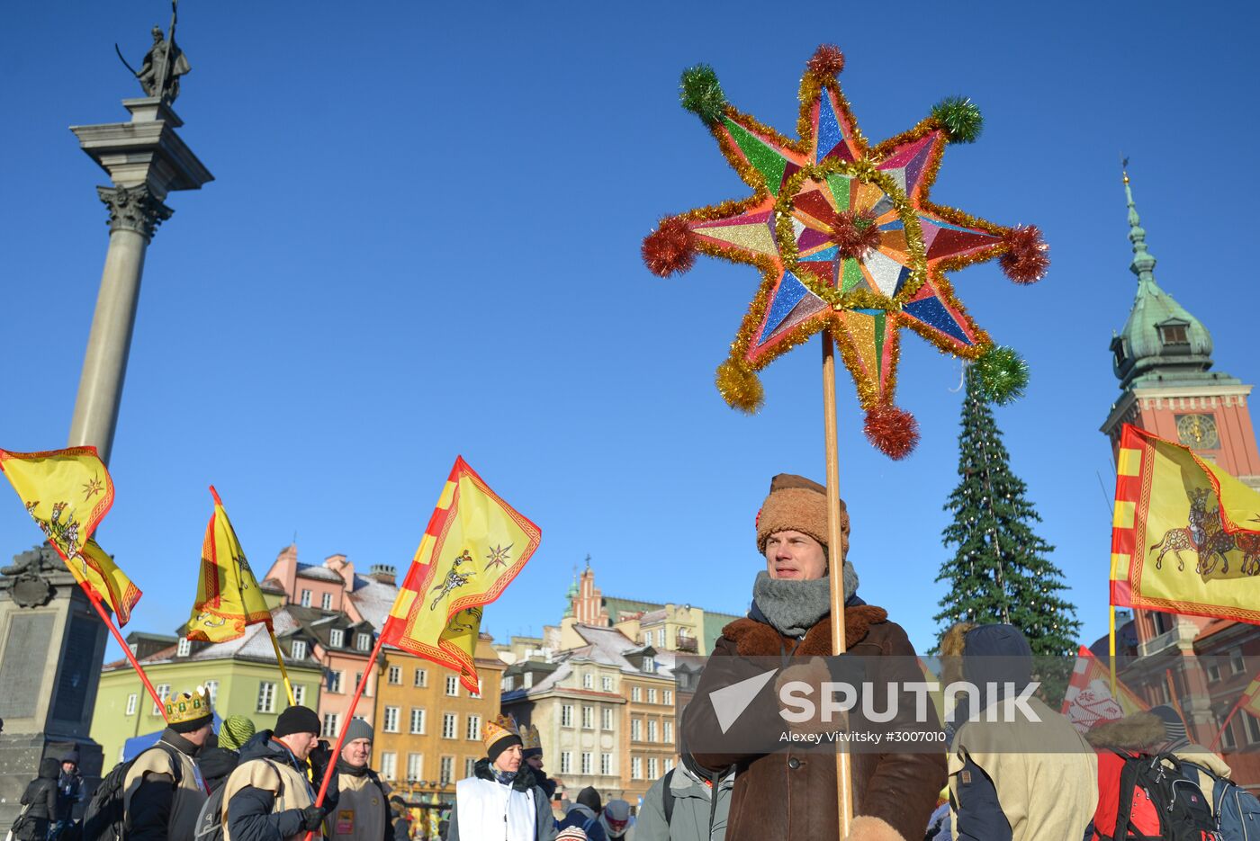 Three Kings procession in Warsaw