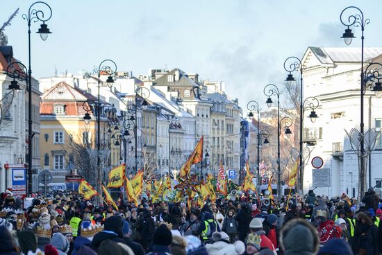 Three Kings procession in Warsaw