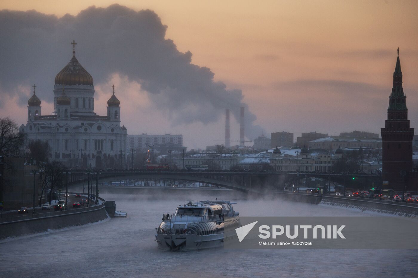 Abnormally cold weather in Moscow