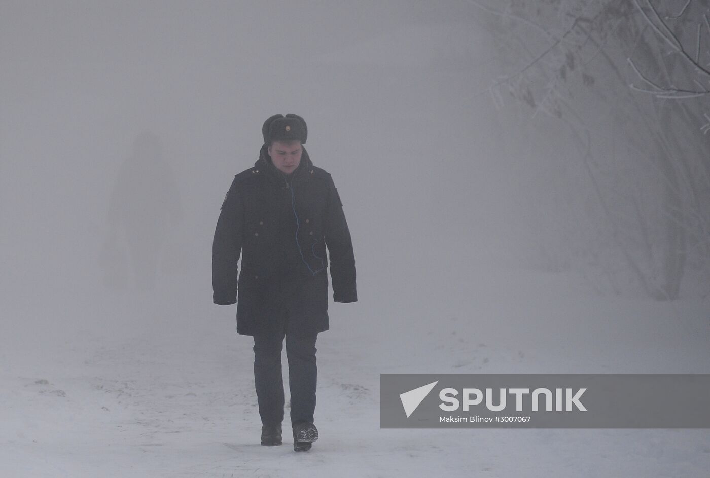 Abnormally cold weather in Moscow