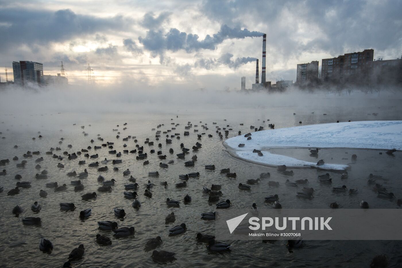 Abnormally cold weather in Moscow