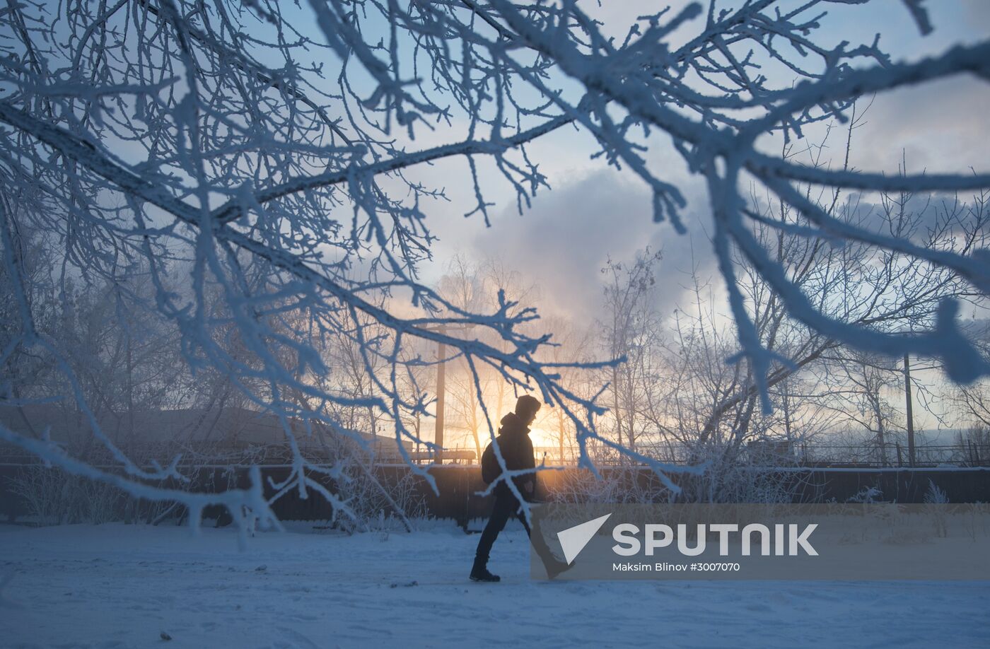 Abnormally cold weather in Moscow