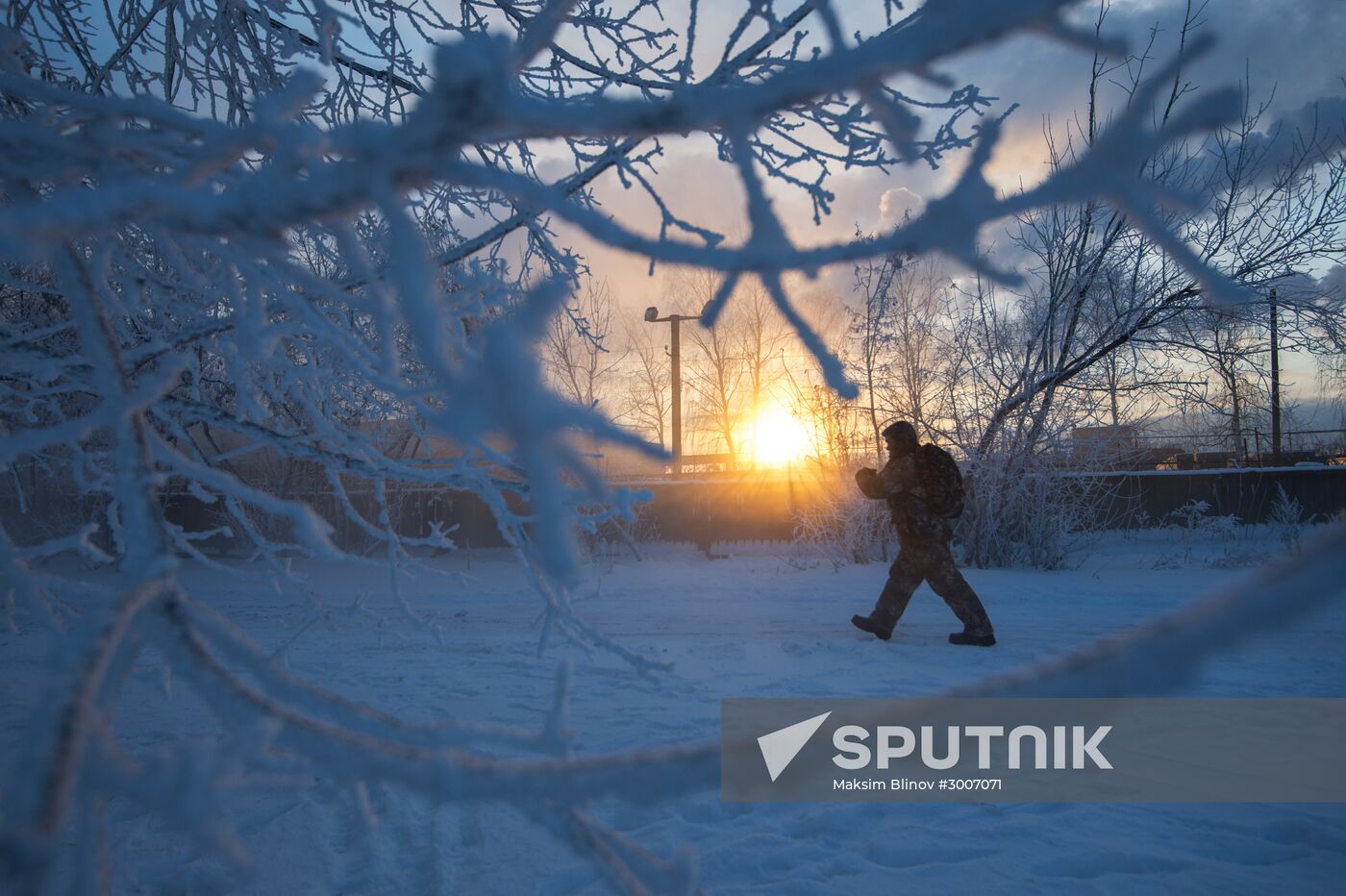 Abnormally cold weather in Moscow