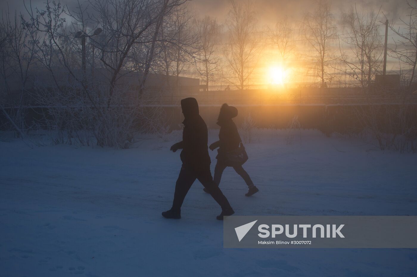 Abnormally cold weather in Moscow