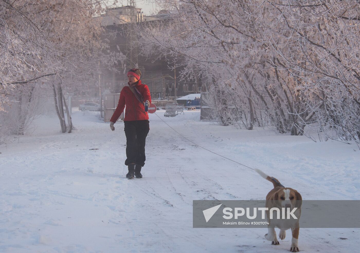 Abnormally cold weather in Moscow