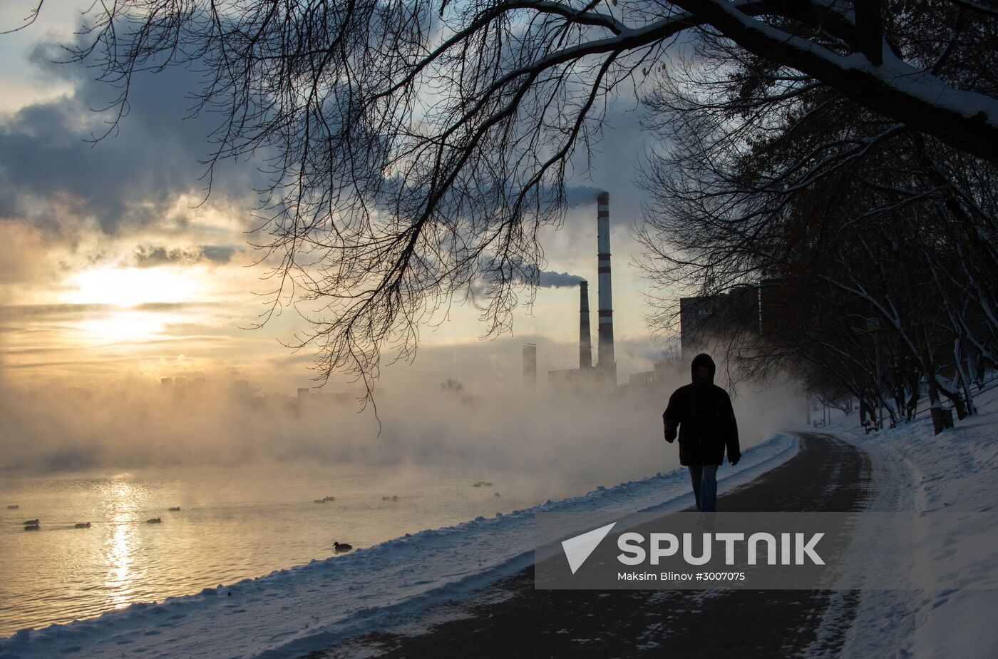 Abnormally cold weather in Moscow