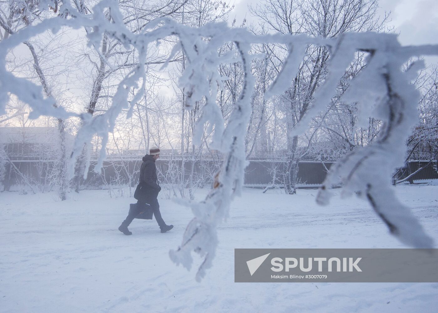 Abnormally cold weather in Moscow