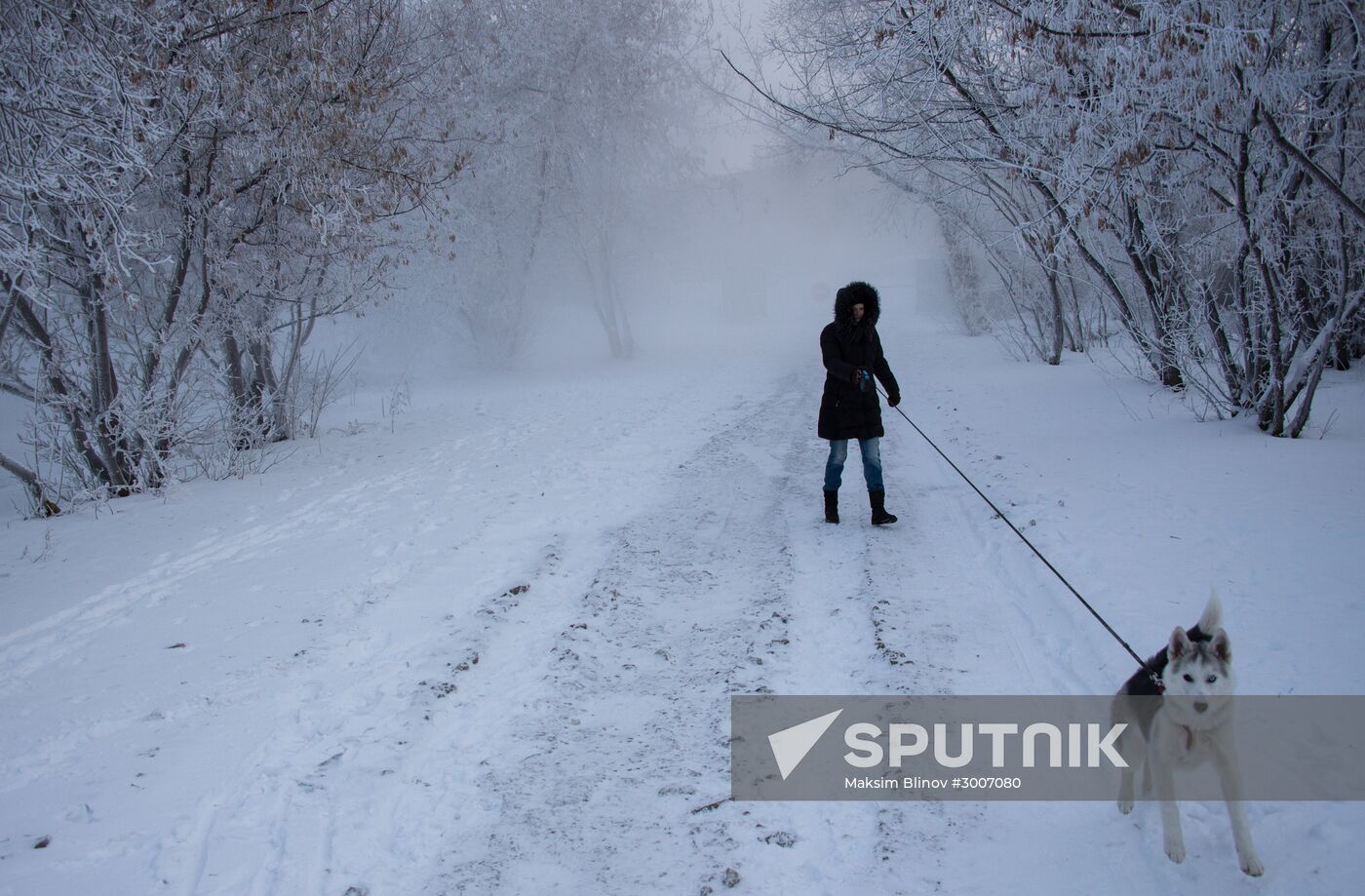 Abnormally cold weather in Moscow