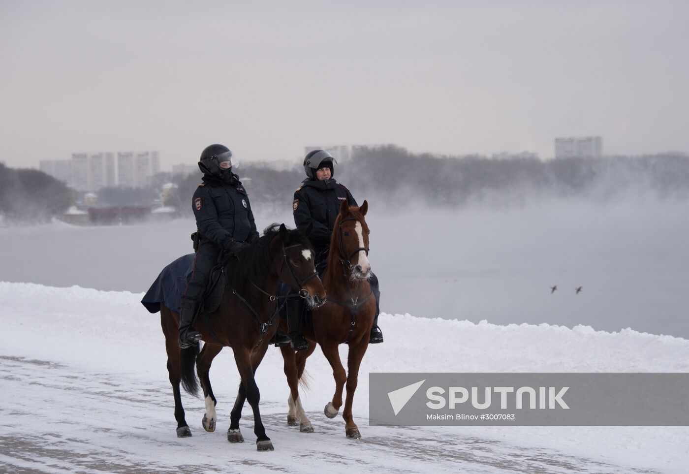 Abnormally cold weather in Moscow