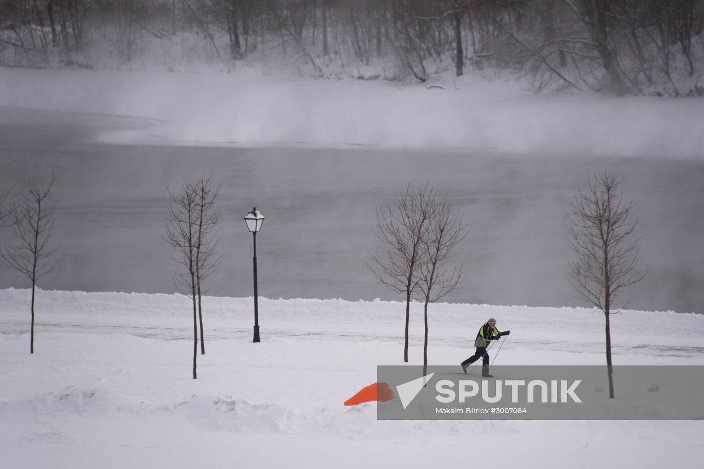 Abnormally cold weather in Moscow