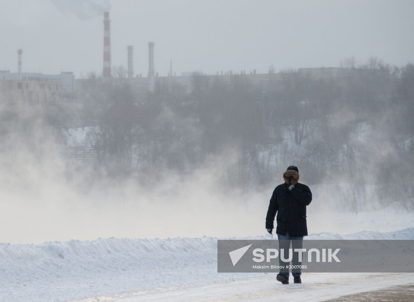 Abnormally cold weather in Moscow