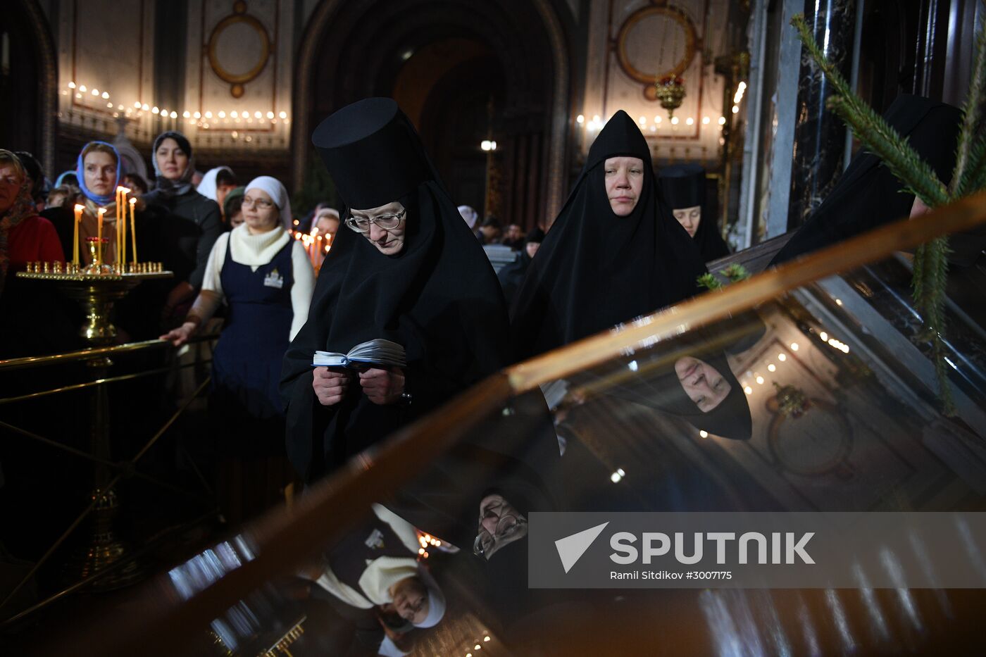 Christmas service at Cathedral of Christ the Savior