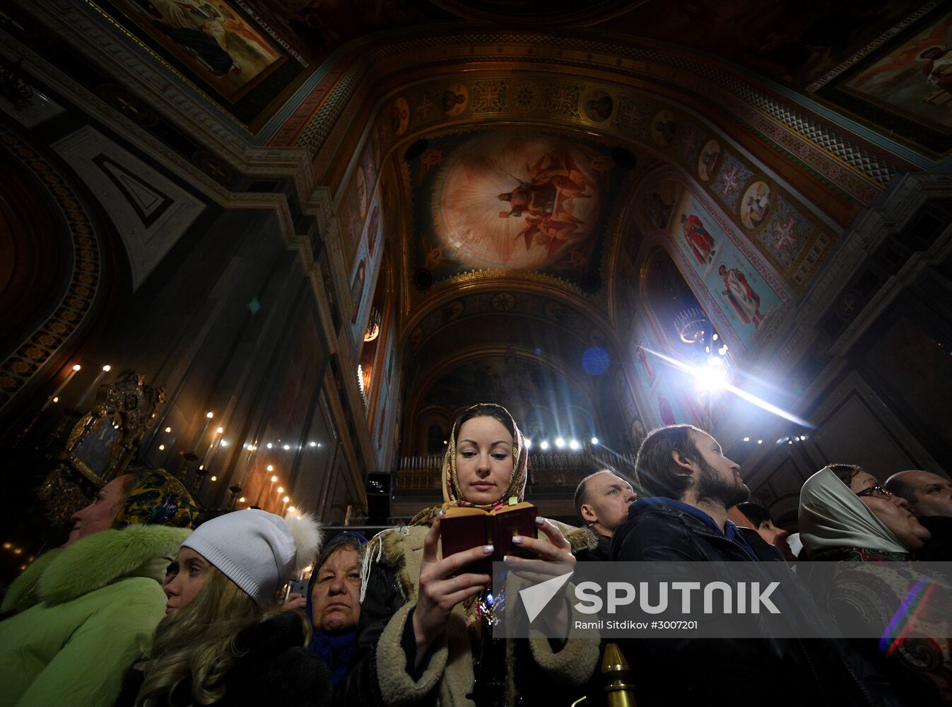Christmas service at Cathedral of Christ the Savior