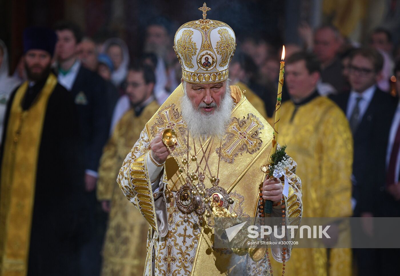 Christmas service at Cathedral of Christ the Savior