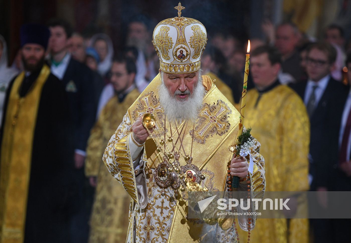 Christmas service at Cathedral of Christ the Savior