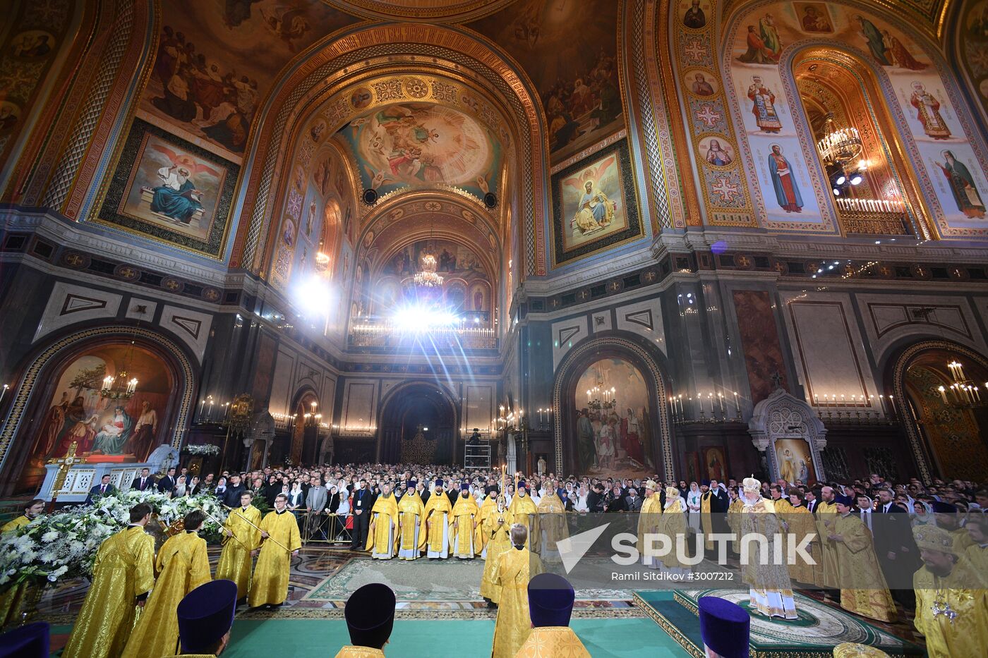Christmas service at Cathedral of Christ the Savior