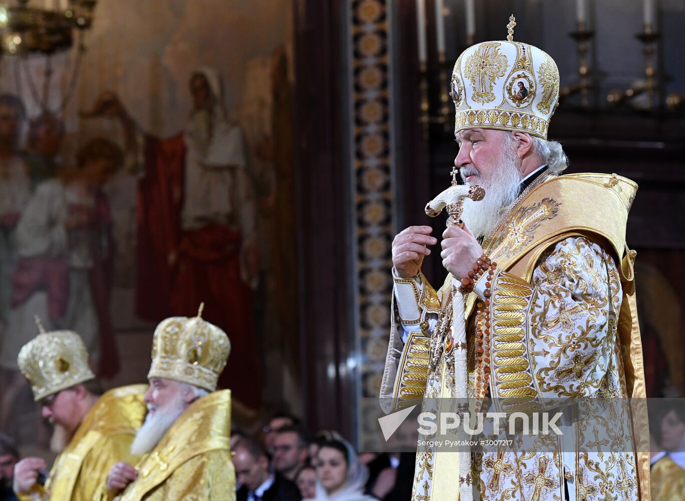Christmas service at Cathedral of Christ the Savior