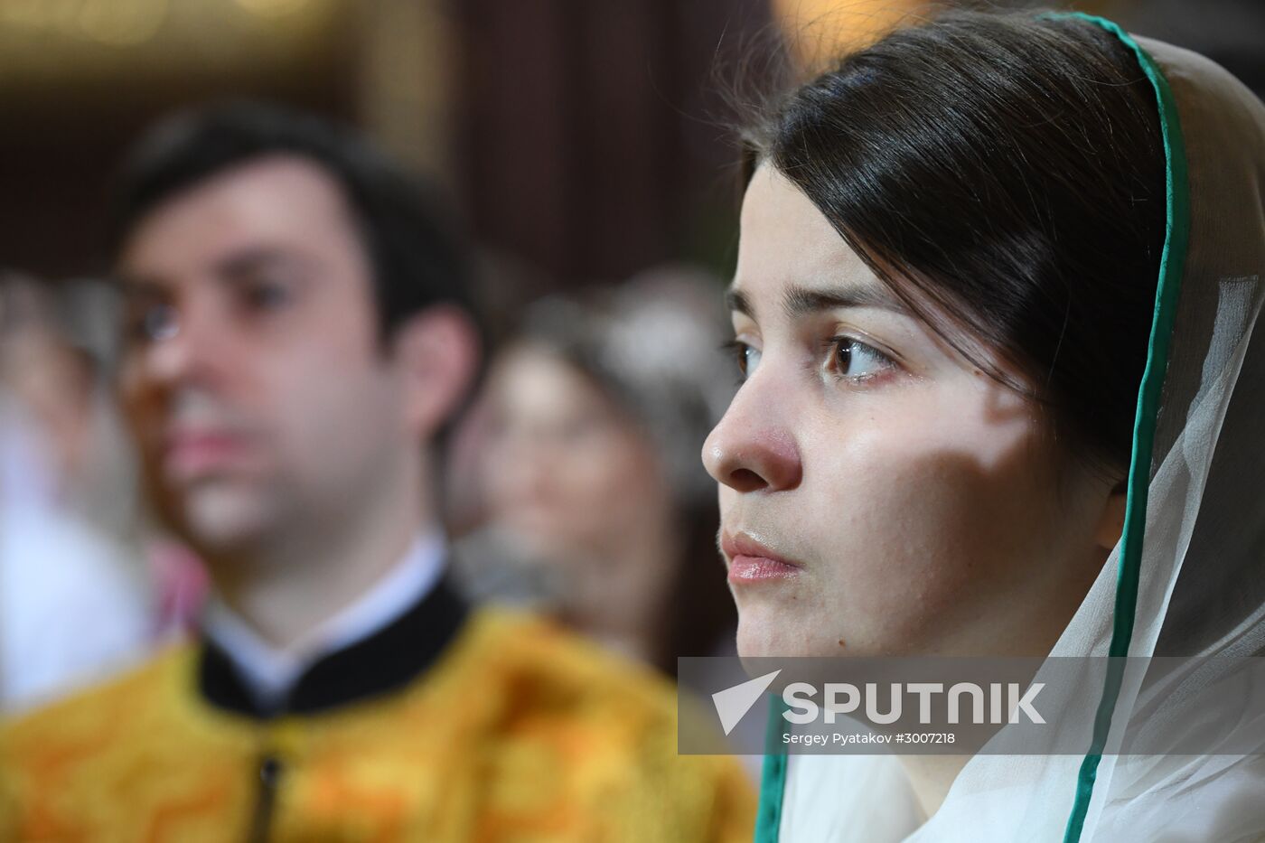 Christmas service at Cathedral of Christ the Savior