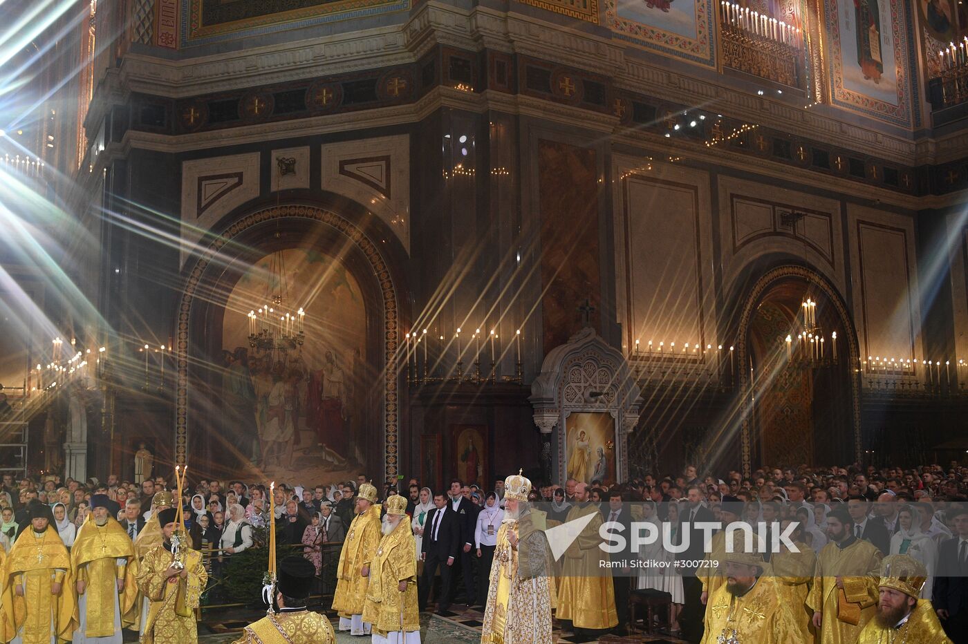 Christmas service at Cathedral of Christ the Savior