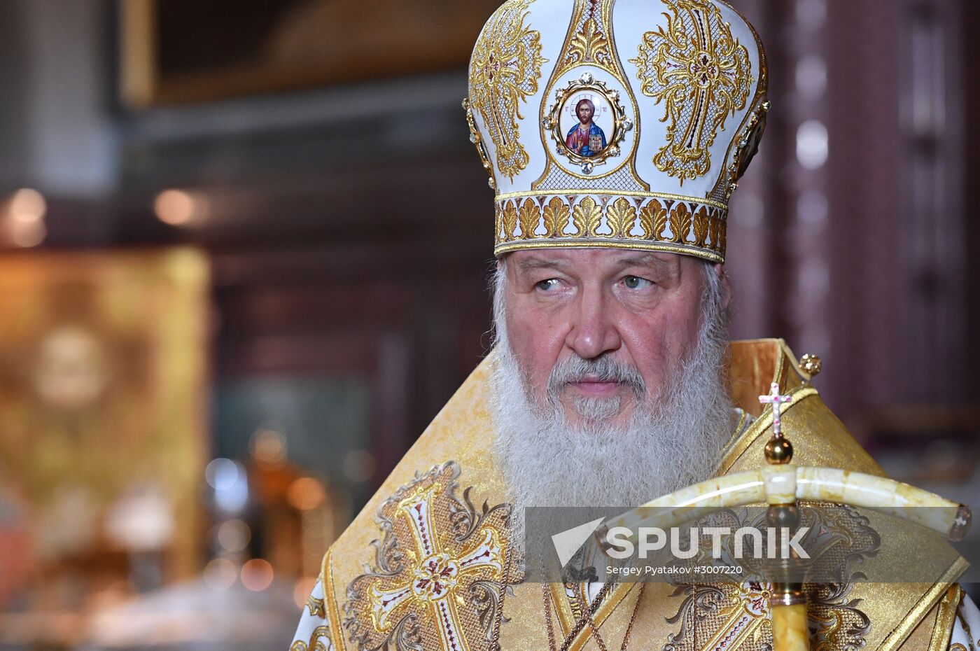 Christmas service at Cathedral of Christ the Savior