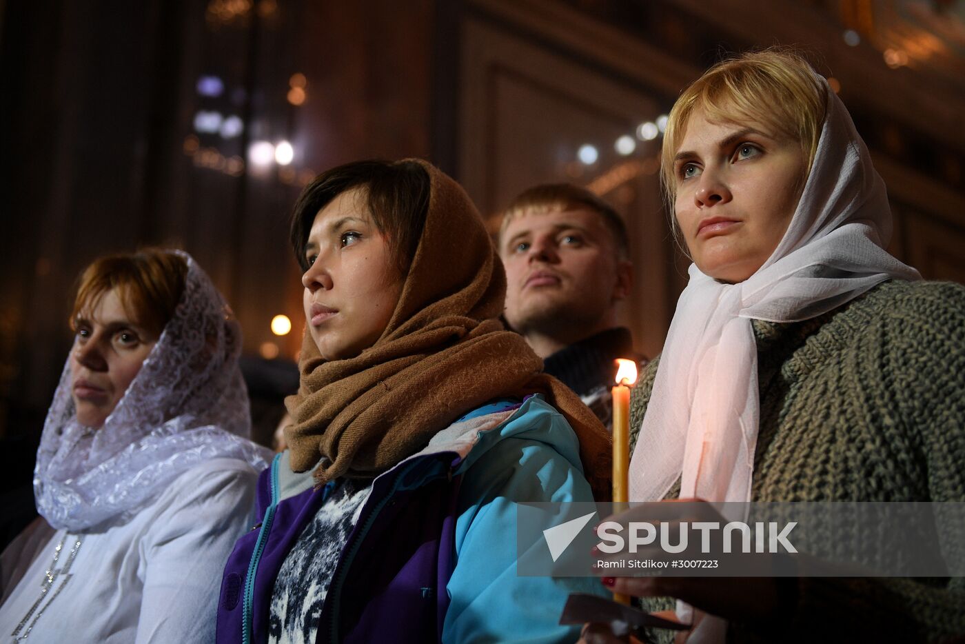 Christmas service at Cathedral of Christ the Savior