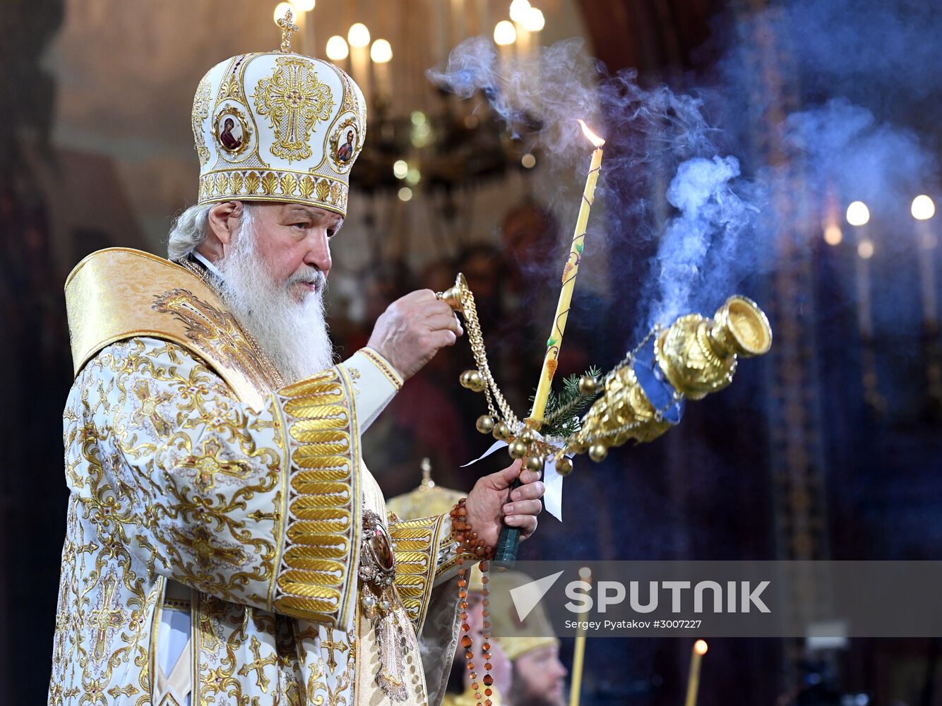 Christmas service at Cathedral of Christ the Savior