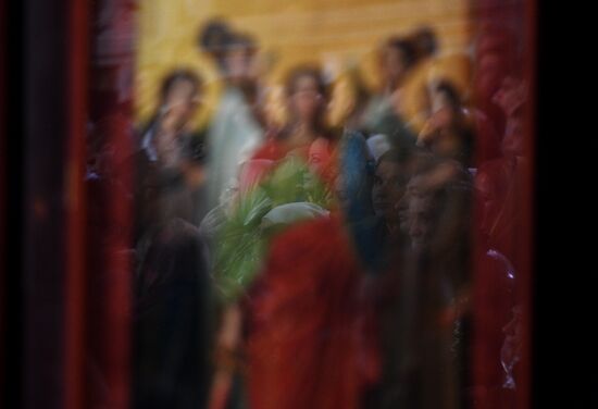Christmas service at Cathedral of Christ the Savior