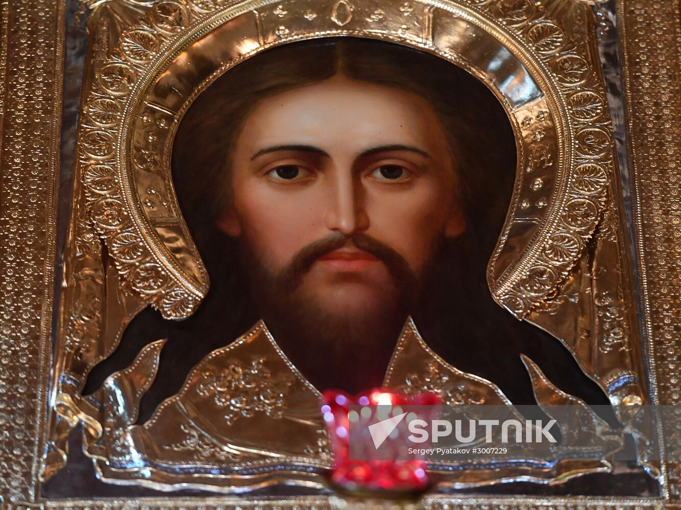 Christmas service at Cathedral of Christ the Savior