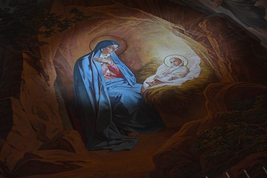Christmas service at Cathedral of Christ the Savior