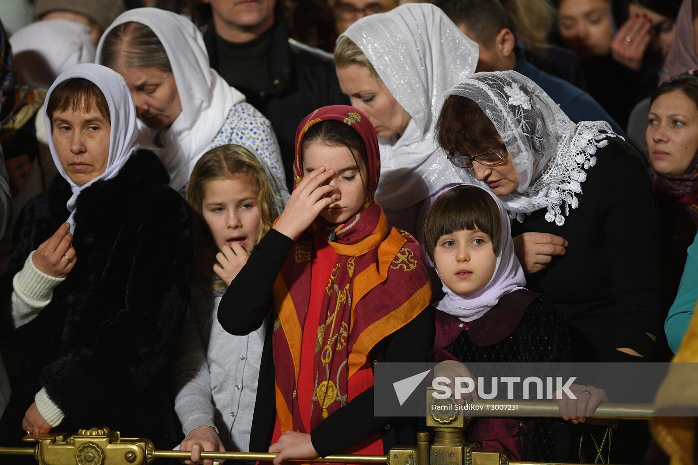 Christmas service at Cathedral of Christ the Savior