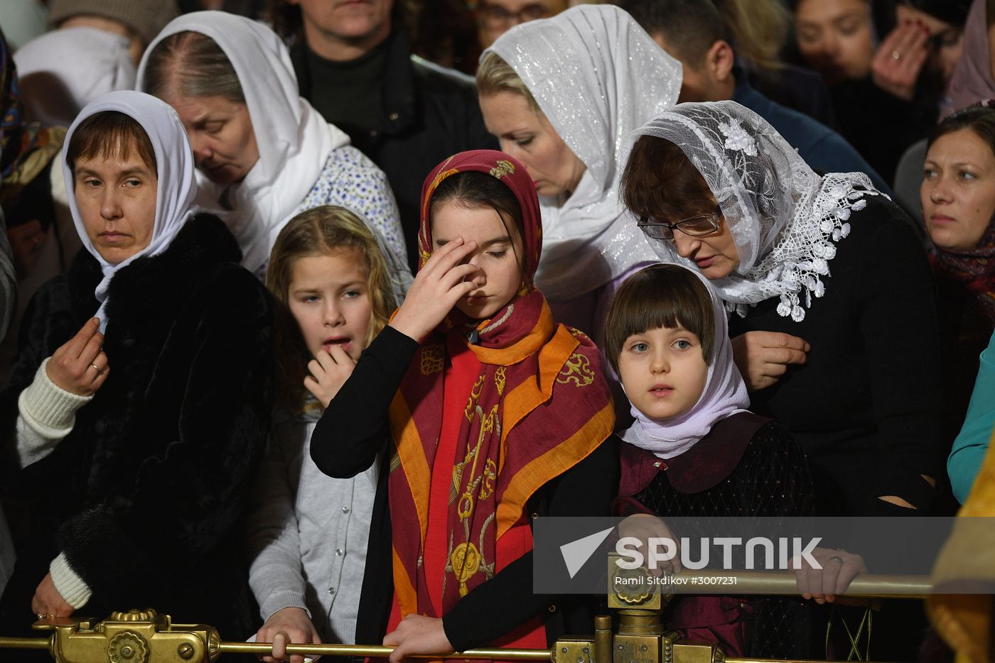 Christmas service at Cathedral of Christ the Savior