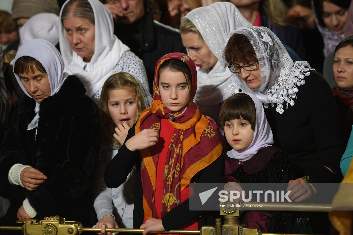 Christmas service at Cathedral of Christ the Savior