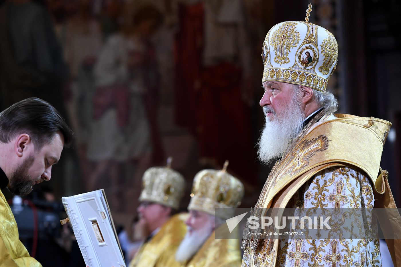 Christmas service at Cathedral of Christ the Savior
