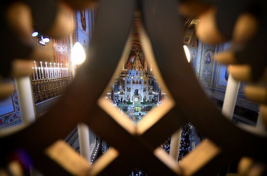 Christmas service at Cathedral of Christ the Savior