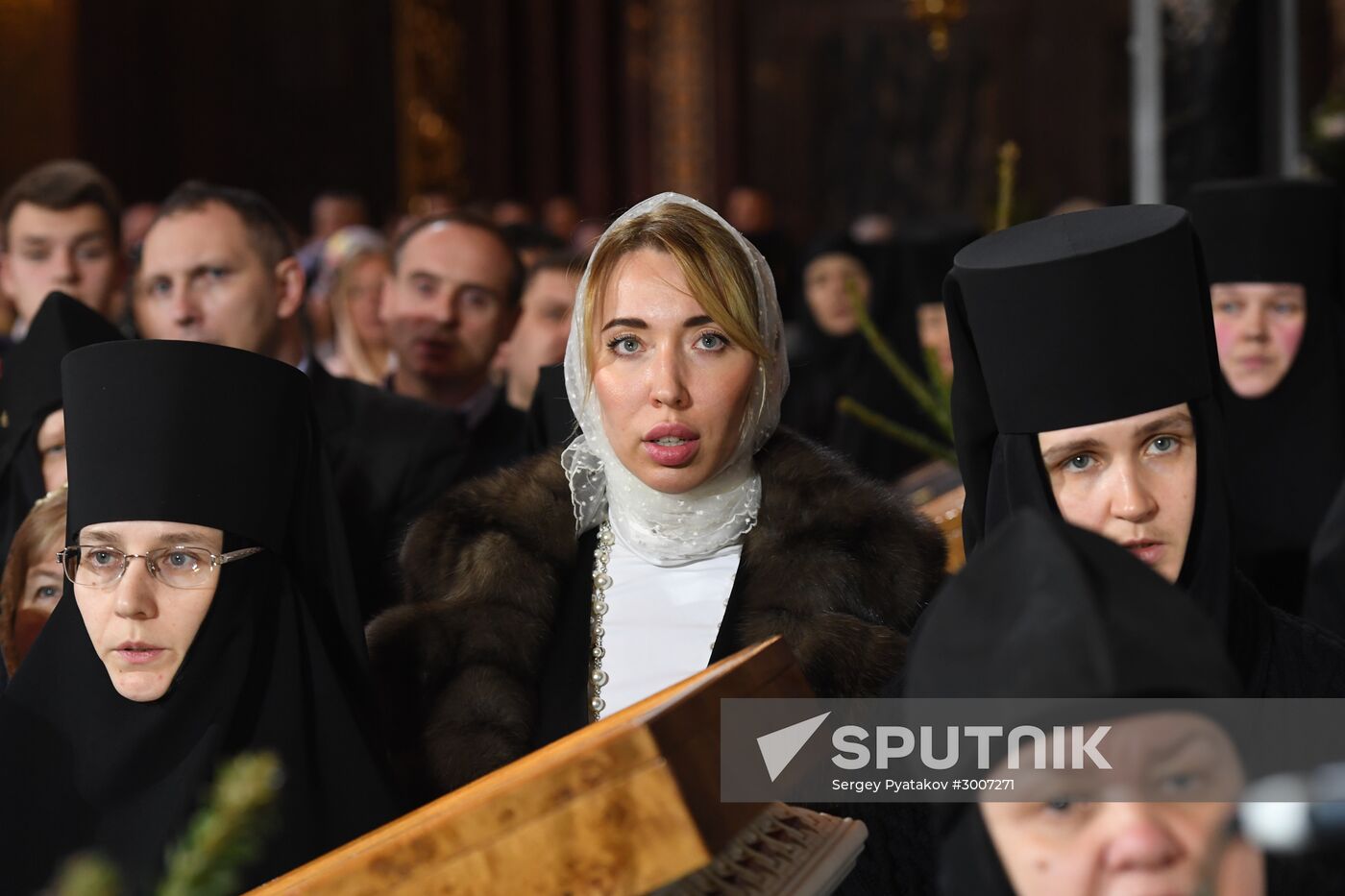 Christmas service at Cathedral of Christ the Savior