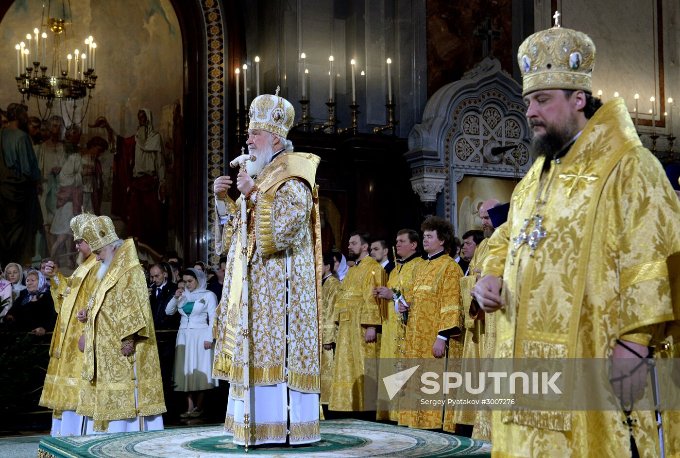 Christmas service at Cathedral of Christ the Savior