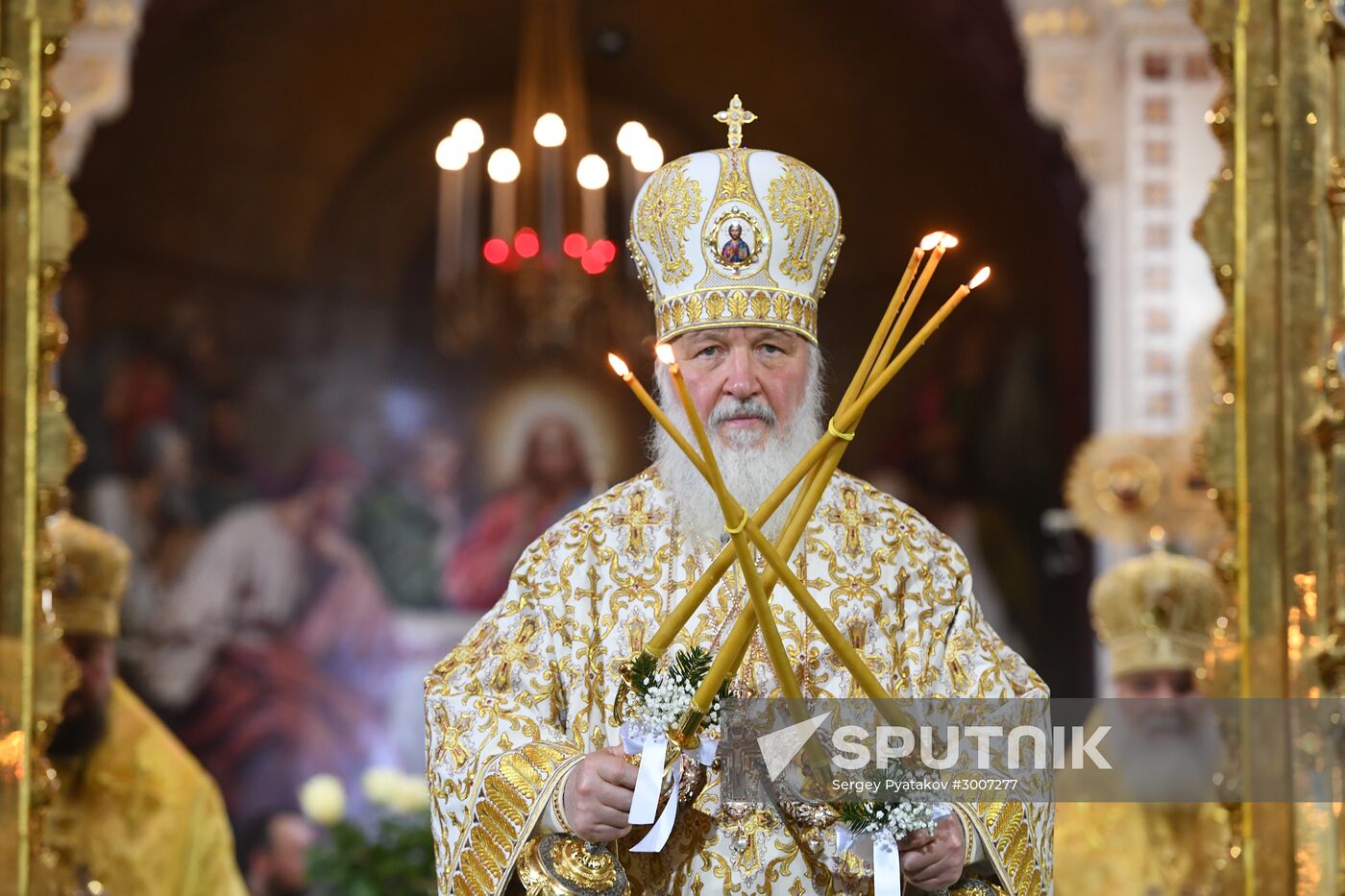 Christmas service at Cathedral of Christ the Savior