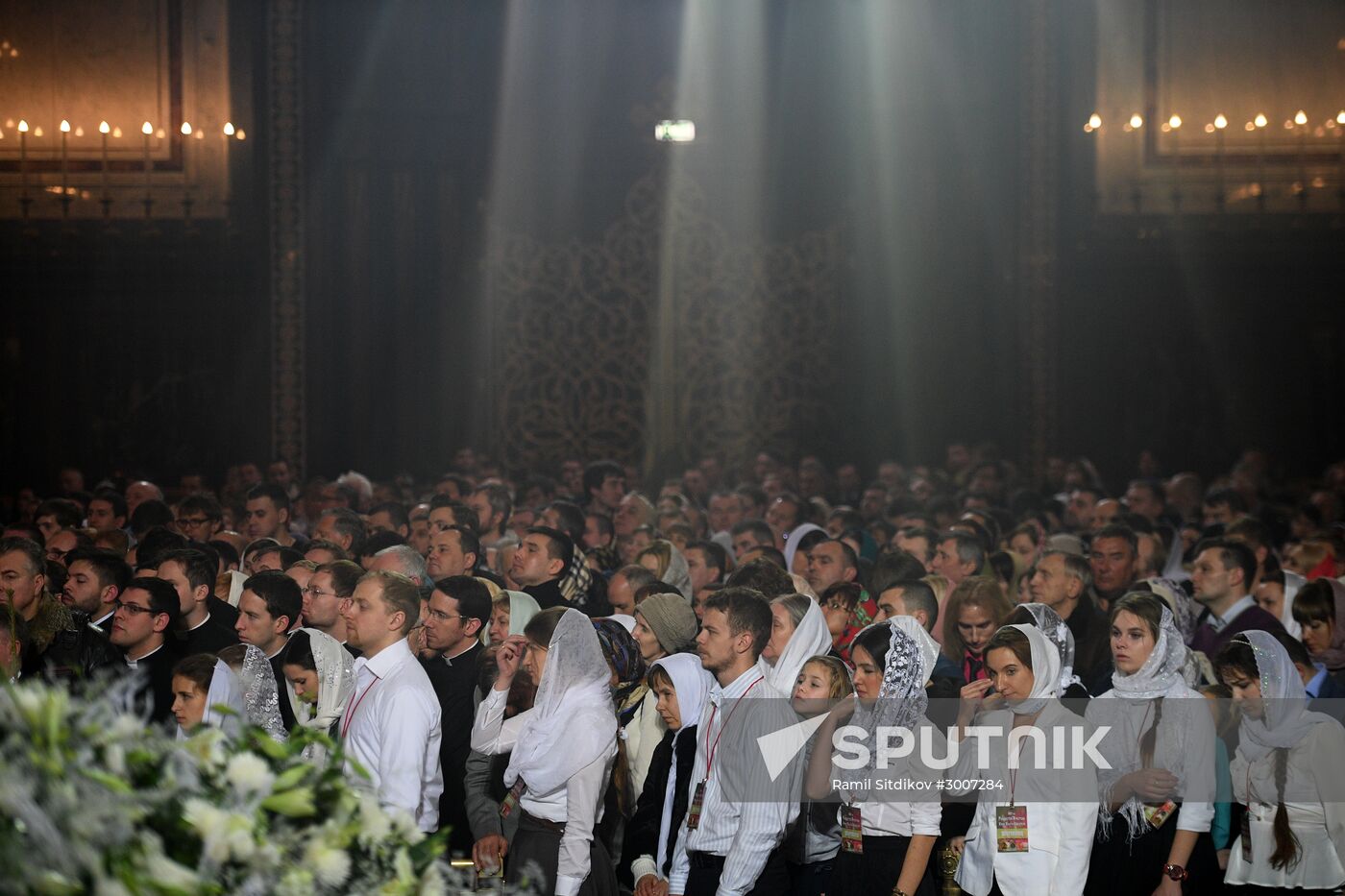 Christmas service at Cathedral of Christ the Savior