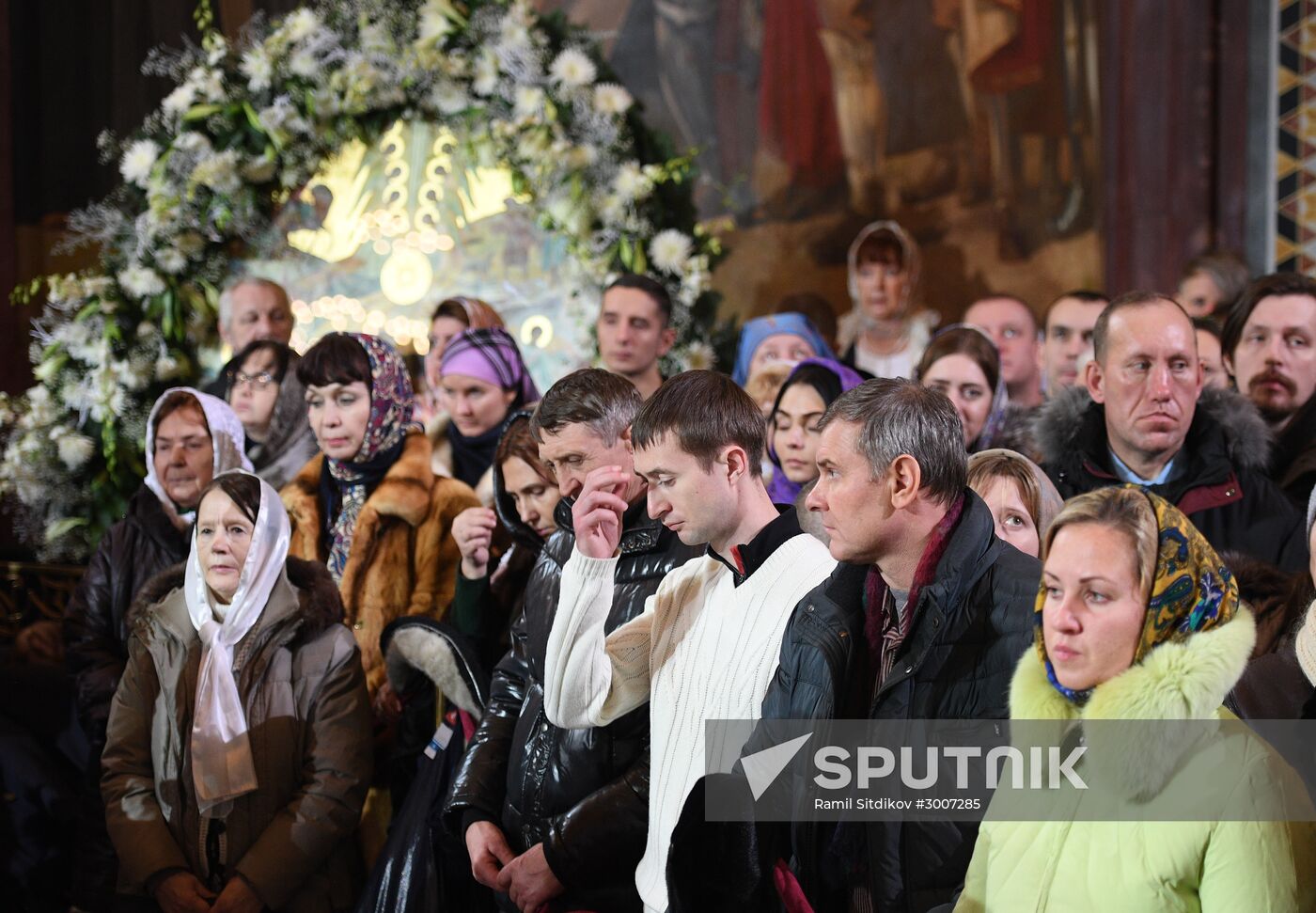 Christmas service at Cathedral of Christ the Savior