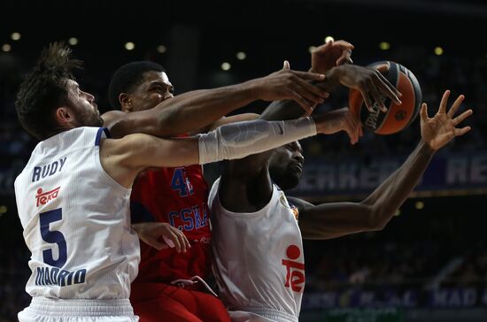 Euroleague Basketball. Real Madrid vs. CSKA