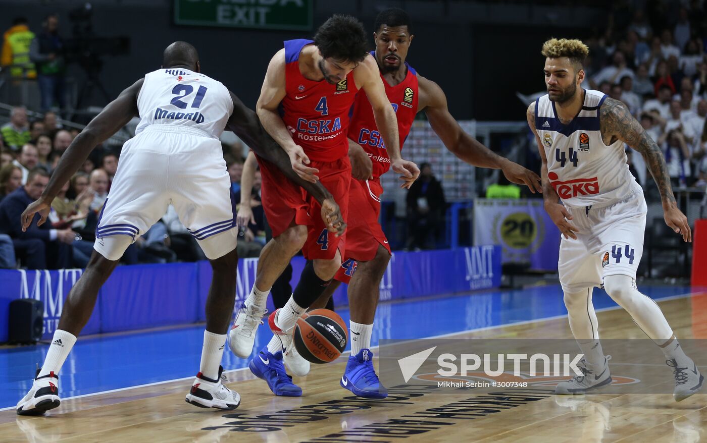 Euroleague Basketball. Real Madrid vs. CSKA