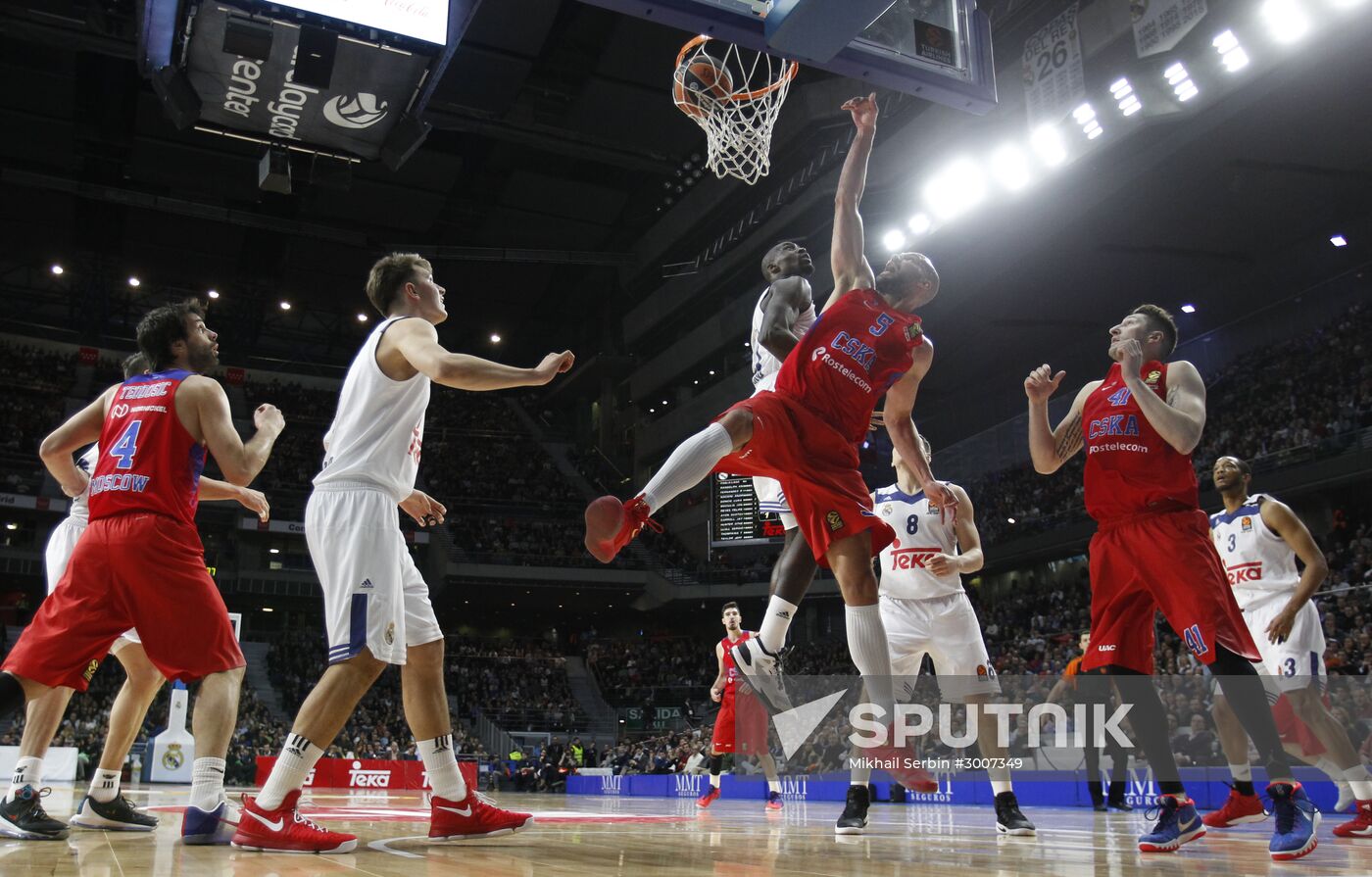 Euroleague Basketball. Real Madrid vs. CSKA