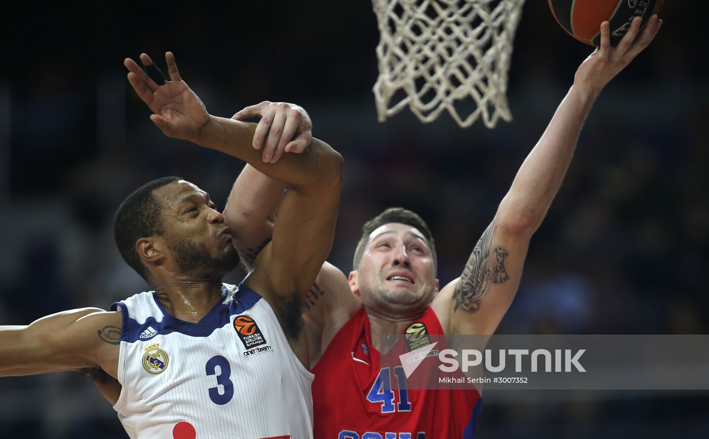 Euroleague Basketball. Real Madrid vs. CSKA